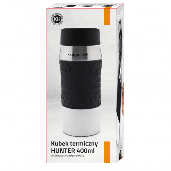 Kubek termiczny ze stali nierdzewnej KONIGHOFFER HUNTER 400 ml