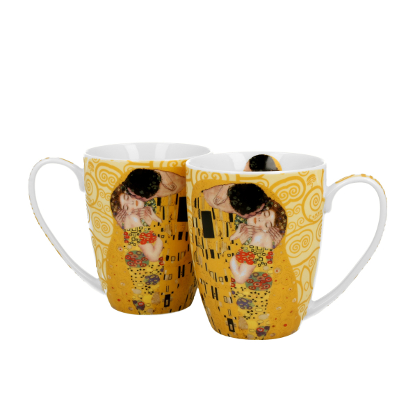 Kubki porcelanowe DUO ART GALLERY THE KISS BY GUSTAV KLIMT 350 ml 2 szt.