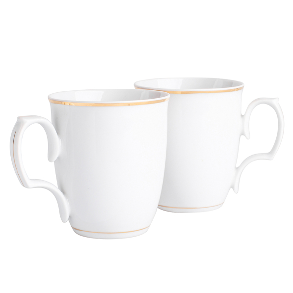 Kubki porcelanowe MARIAPAULA ZŁOTA LINIA 360 ml 2 szt.