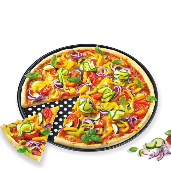 KUCHENPROFI 36 cm - blacha perforowana do pizzy stalowa