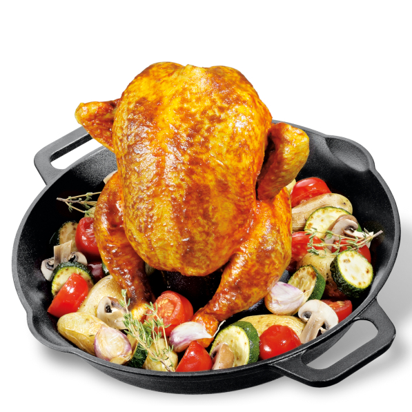 KUCHENPROFI BBQ - stojak do pieczenia kurczaka żeliwny