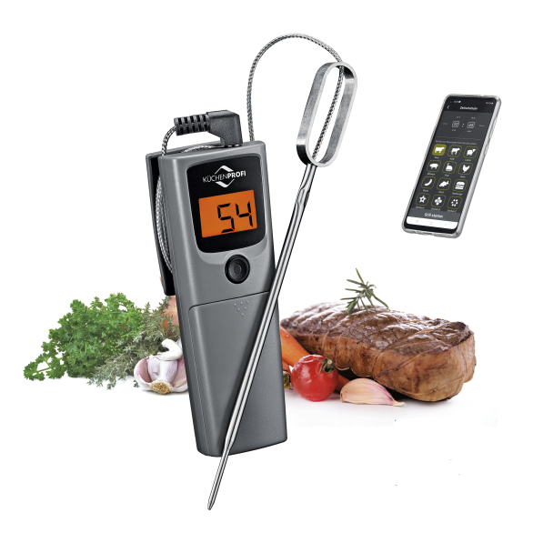 KUCHENPROFI BBQ - termometr kuchenny do mięsa i steków cyfrowy ze stali nierdzewnej z sondą