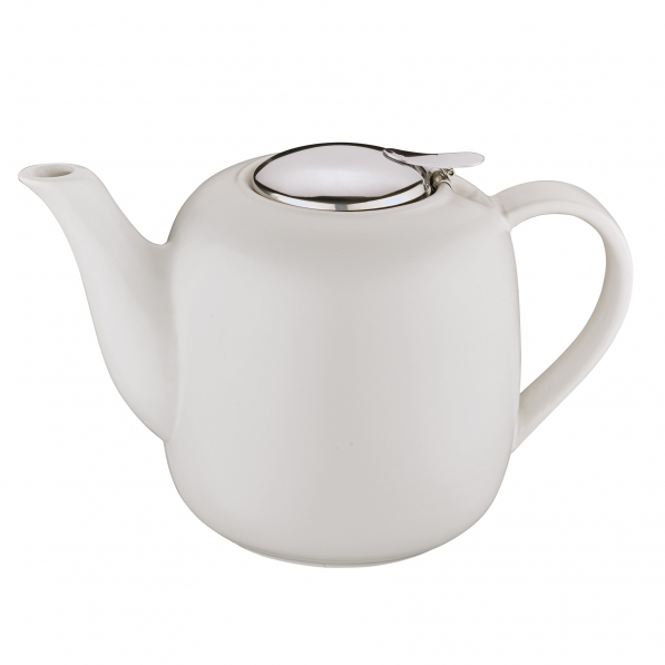 KUCHENPROFI London 1,5 l biały - dzbanek do herbaty ceramiczny z zaparzaczem 