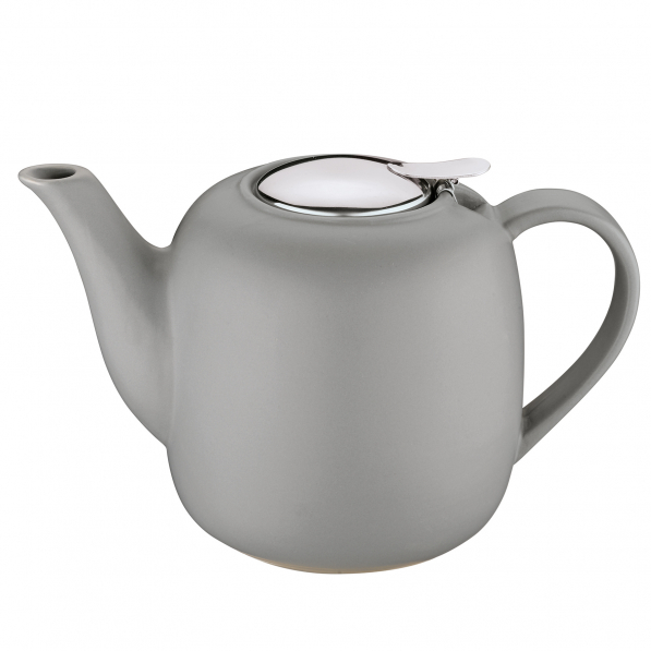 KUCHENPROFI London 1,5 l szary - dzbanek do herbaty ceramiczny z zaparzaczem 