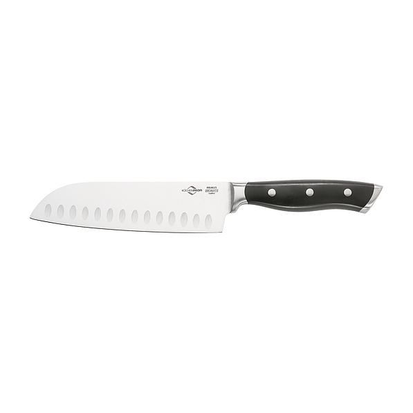 KUCHENPROFI Primus Sivo 18 cm czarny - nóż japoński Santoku stalowy