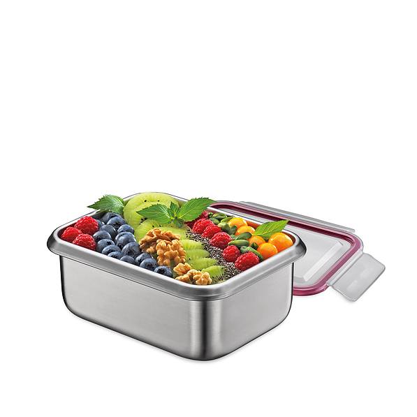 KUCHENPROFI Salad Rectangle 1 l - lunch box stalowy