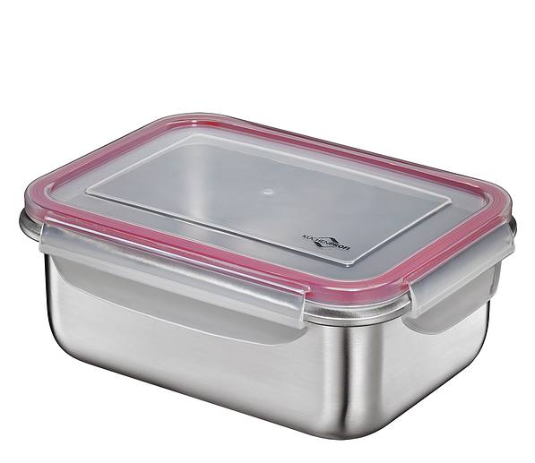 KUCHENPROFI Salad Rectangle 1,8 l - lunch box / śniadaniówka ze stali nierdzewnej