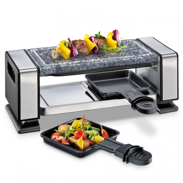 KUCHENPROFI Vista 2 - grill raclette na 2 osoby elektryczny ze stali nierdzewnej