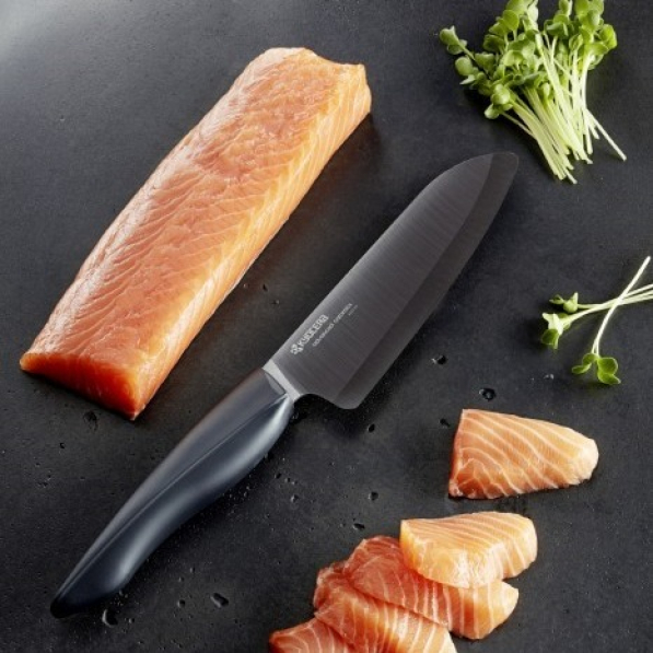 KYOCERA Shin Black 16 cm - nóż Santoku ceramiczny