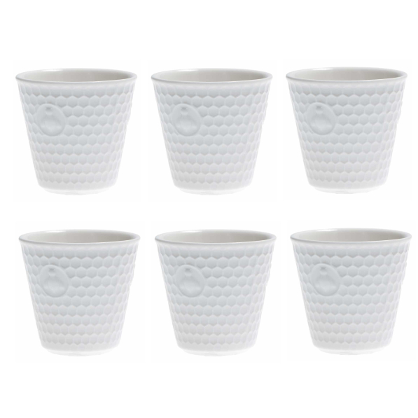 LA PORCELLANA BIANCA Aperegina 75 ml 6 szt. - kubki porcelanowe