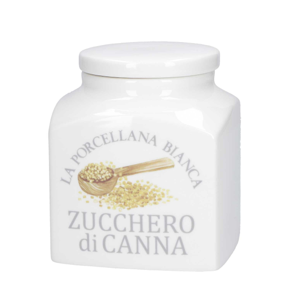 LA PORCELLANA BIANCA Conserva 1,1 l - pojemnik na cukier porcelanowy