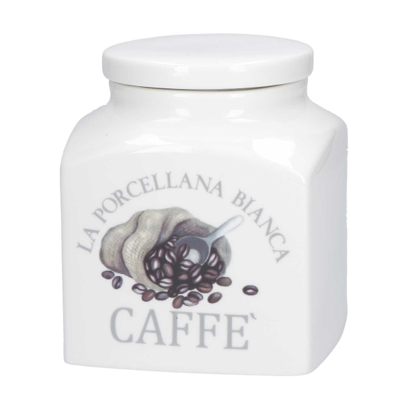 LA PORCELLANA BIANCA Conserva 1 l - pojemnik na kawę porcelanowy