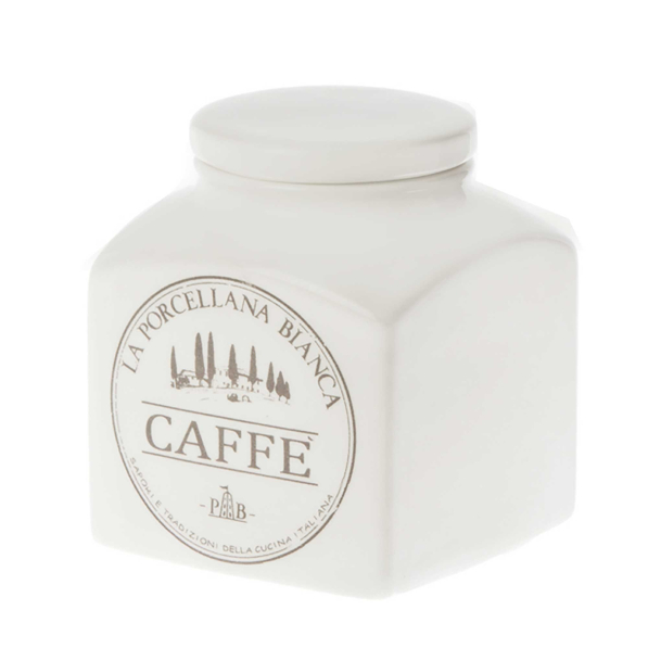 LA PORCELLANA BIANCA Conserva 1,1 l - pojemnik na kawę porcelanowy