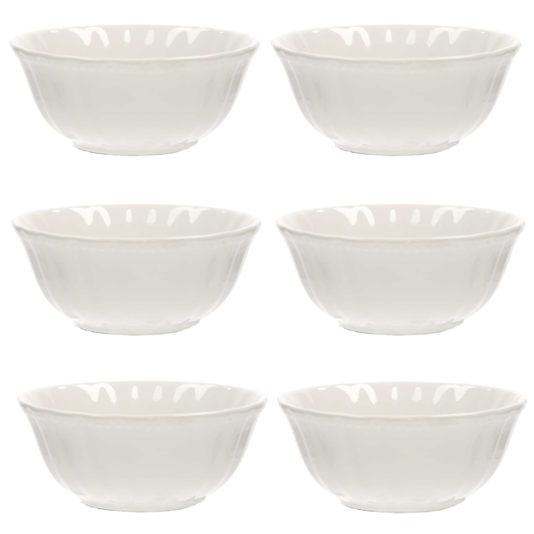 LA PORCELLANA BIANCA Ducale 6 szt. - salaterki / miseczki porcelanowe