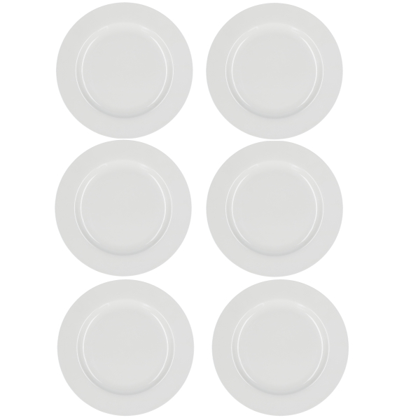 LA PORCELLANA BIANCA Essenziale 27 cm 6 szt. - talerze obiadowe płaskie porcelanowe