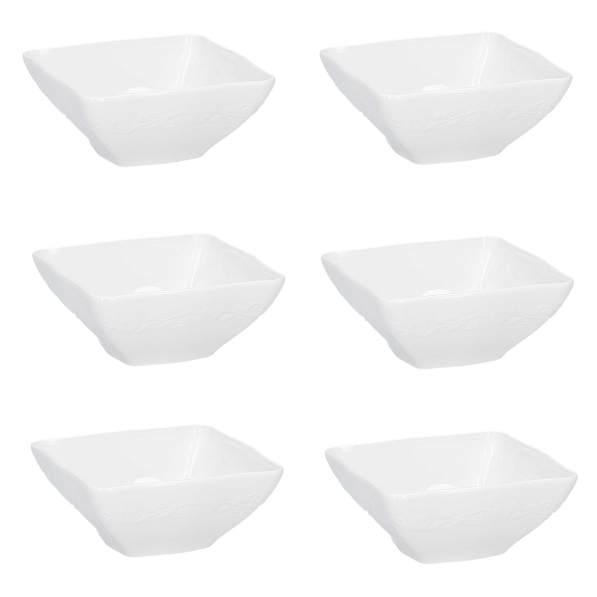 LA PORCELLANA BIANCA Florentina 11 cm 6 szt. - miski / salaterki porcelanowe