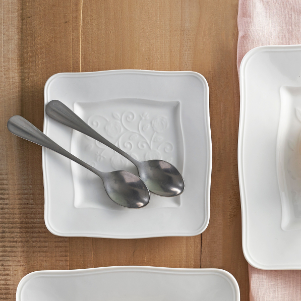 LA PORCELLANA BIANCA Florentina 15 x 15 cm - talerzyk / spodek porcelanowy