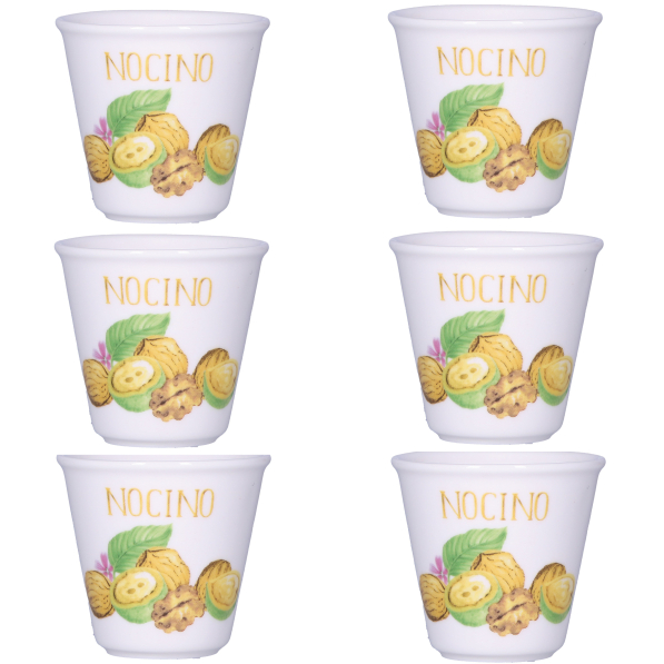 LA PORCELLANA BIANCA Liquorelli Nocino 75 ml 6 szt. - kieliszki do likieru porcelanowe