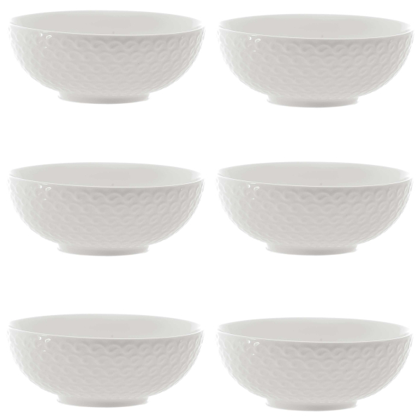 LA PORCELLANA BIANCA Momenti 12 cm 6 szt. - miski / salaterki porcelanowe