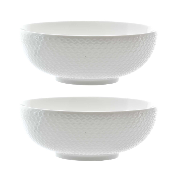 LA PORCELLANA BIANCA Momenti 22 cm 2 szt. - miski / salaterki porcelanowe