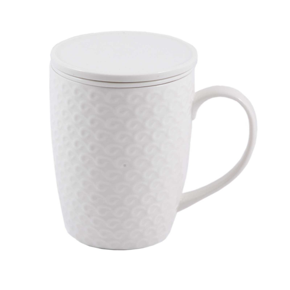 LA PORCELLANA BIANCA Momenti 380 ml - kubek porcelanowy z zaparzaczem