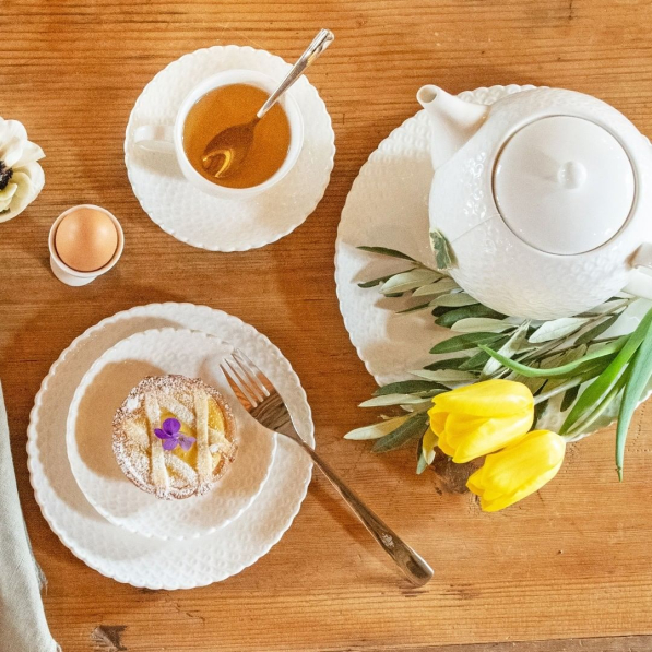 LA PORCELLANA BIANCA Momenti Oro 85 ml 2 szt. - filiżanki do espresso porcelanowe ze spodkami