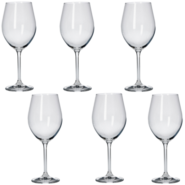 LA PORCELLANA BIANCA Novello 425 ml 6 szt. - kieliszki do wina czerwonego szklane