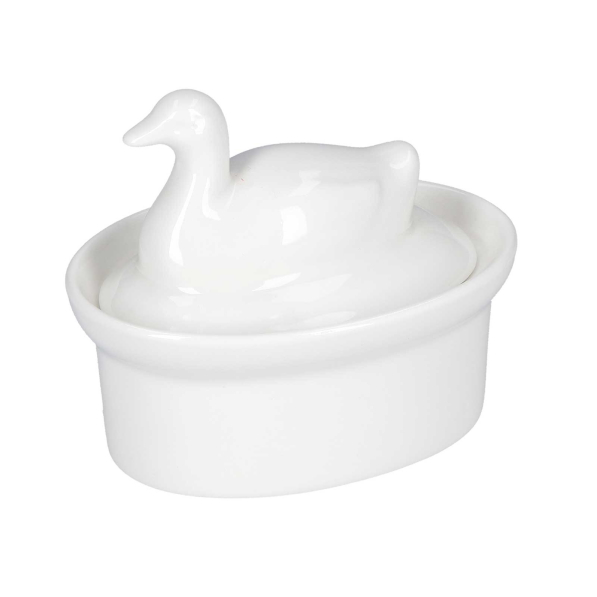 LA PORCELLANA BIANCA Terrine 10 x 7 cm - naczynie żaroodporne do zapiekania porcelanowe