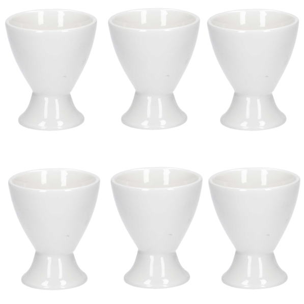 LA PORCELLANA BIANCA Uova 6 szt. - kieliszki na jajka porcelanowe