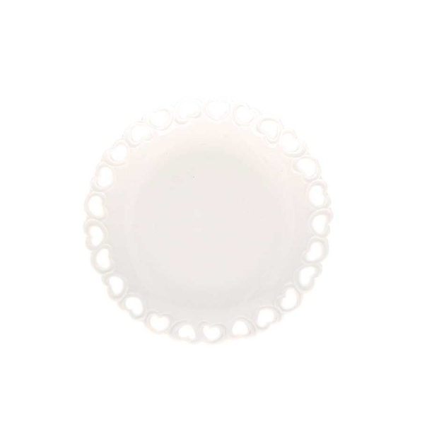LA PORCELLANA BIANCA Valentino 10 cm - talerz deserowy porcelanowy