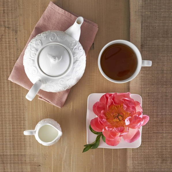 LA PORCELLNA BIANCA Florentina 90 ml - filiżanka do espresso porcelanowa ze spodkiem