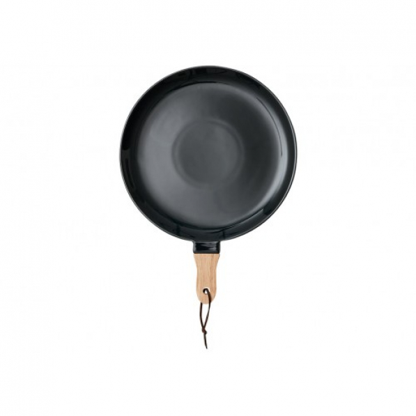 LADELLE Classic Serve Stick Platter 26 cm czarny - talerz do serwowania przekąsek porcelanowy