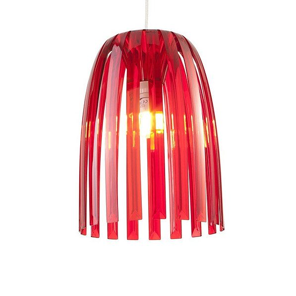 KOZIOL Josephine S czerwona - lampa sufitowa plastikowa