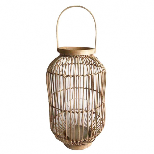 Lampion dekoracyjny rattanowy RATTAN LANTERN 37 cm