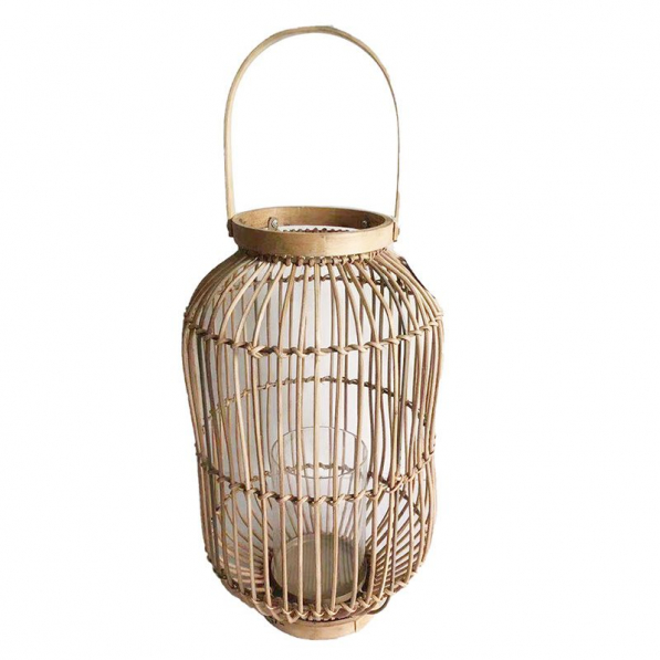 Lampion dekoracyjny rattanowy RATTAN LANTERN 41 cm