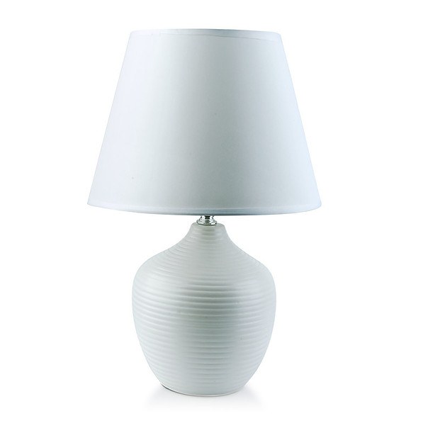 Lampka nocna stołowa ceramiczna HIVE BIAŁA