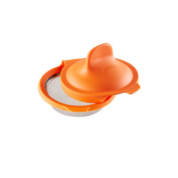 LEKUE Egg pomarańczowa - foremka do gotowania jajek w koszulkach silikonowa