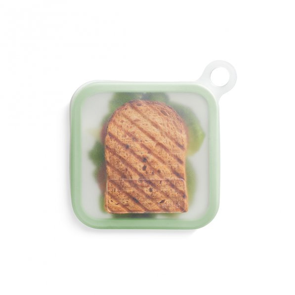 LEKUE Reusable Sandwich Case zielony - pojemnik na żywność