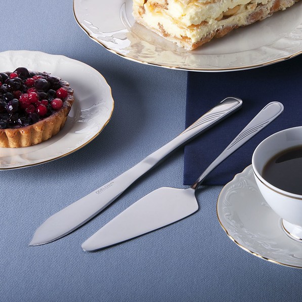 Łopatka i nóż do ciasta ze stali nierdzewnej ODELO