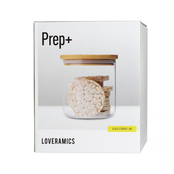 LOVERAMICS Prep+ 1,5 l - słoik / pojemnik na produkty sypkie szklany z pokrywką