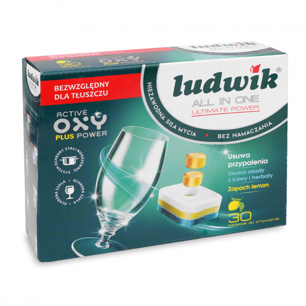 LUDWIK Ultimate Power Lemon Platinum 30 szt. - tabletki do zmywarki