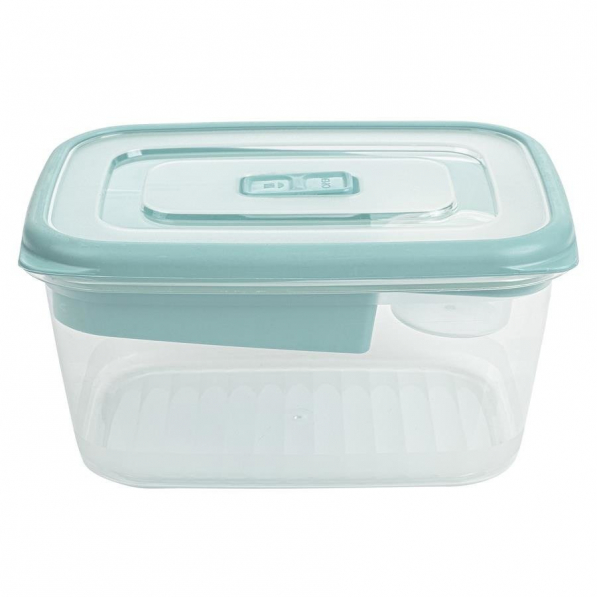 Lunch box / Śniadaniówka dwukomorowa plastikowa ACTIVE MIĘTOWY 1.7 l