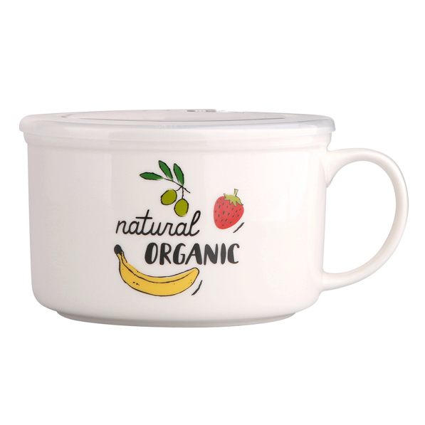 Lunch box / Śniadaniówka hermetyczna porcelanowa NATURAL ORGANIC 0,8 l