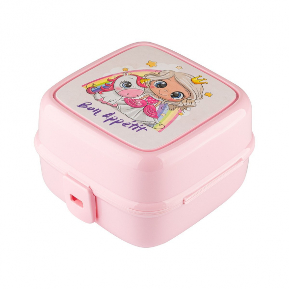Lunch box / Śniadaniówka plastikowa FLORINA PRINCESS 15 x 15,5 cm