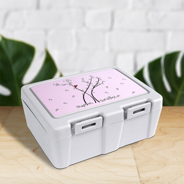 Lunch box / Śniadaniówka z widelcem dwukomorowa 1 l