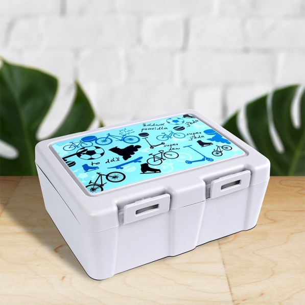 Lunch box / Śniadaniówka z widelcem dwukomorowa 1 l