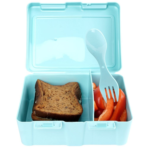 Lunch box / Śniadaniówka z widelcem dwukomorowa 1 l