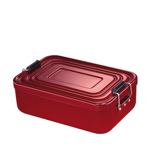 KUCHENPROFI Alice Połysk Mały czerwony - lunch box aluminiowy z separatorem