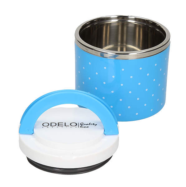 Lunch box ODELO PRESTIGE GROSZKI NIEBIESKI 0,7 l