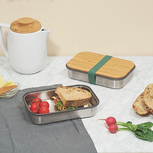BLACK BLUM Sandwich Box 0,9 l oliwkowy – lunch box stalowy